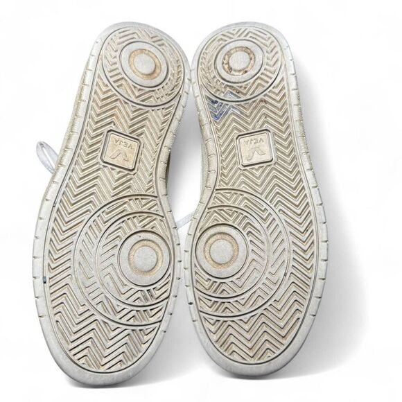 VEJA V-10 white Nautico Pekin leather sneakers Size M7/L8 - Picture 5 of 8